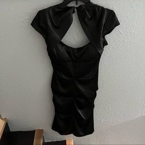 Morgan & Co black ruffle dress